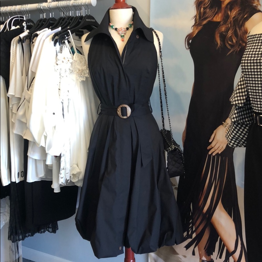 Belted Halter Dress